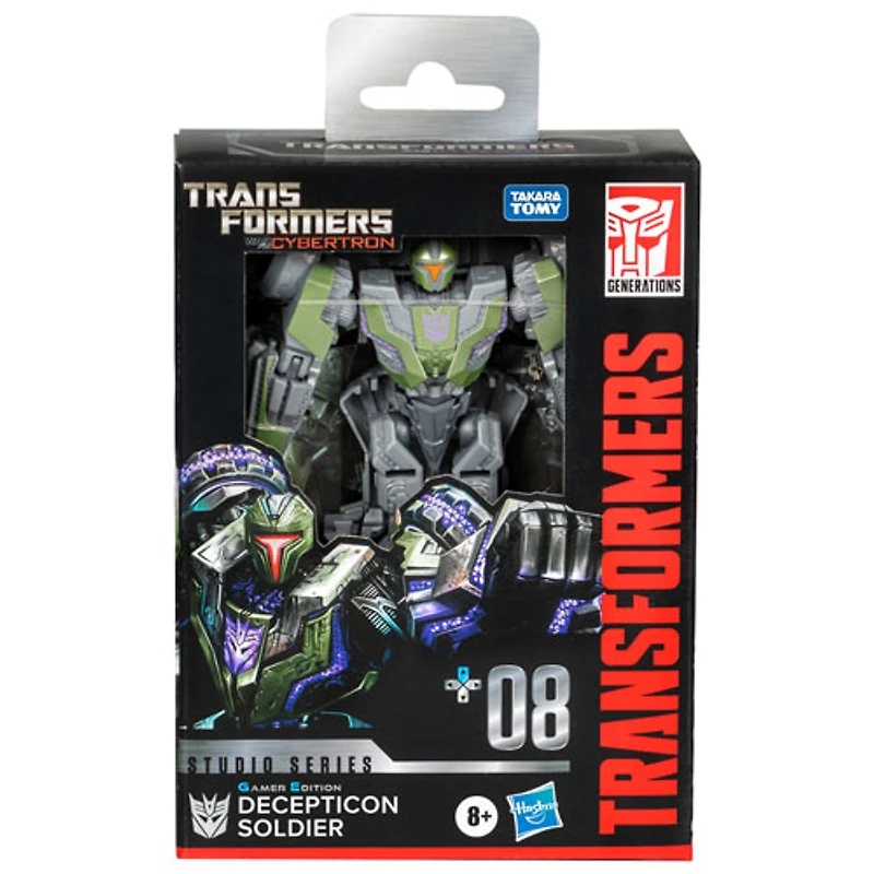 Figurine d'action Transformers Studio Series - Deluxe Transformers : War for Cybertron 08 Decepticon Soldier de Hasbro