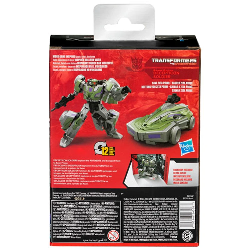 Figurine d'action Transformers Studio Series - Deluxe Transformers : War for Cybertron 08 Decepticon Soldier de Hasbro