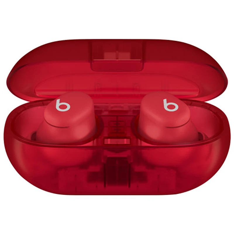 Écouteurs boutons 100 % sans fil à isolation sonore Solo Buds de Beats by Dr. Dre - Rouge transparent