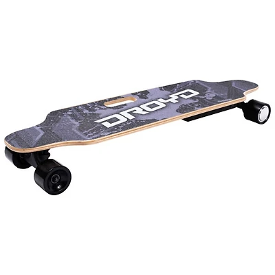 Planche à roulettes longue électrique Mako de Droyd (moteur de 300 W/autonomie maximale de 15 km/vitesse maximale de 16 km/h)