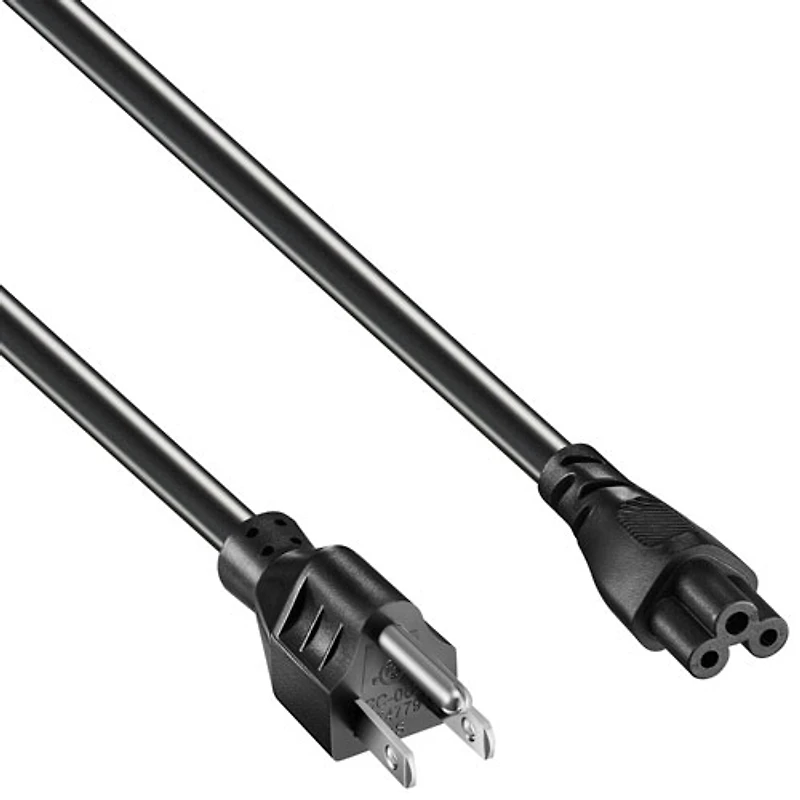 Best Buy Essentials 2m (6 ft.) C5 Clover Leaf Power Cord (BE-HC5PC24-C) - Black