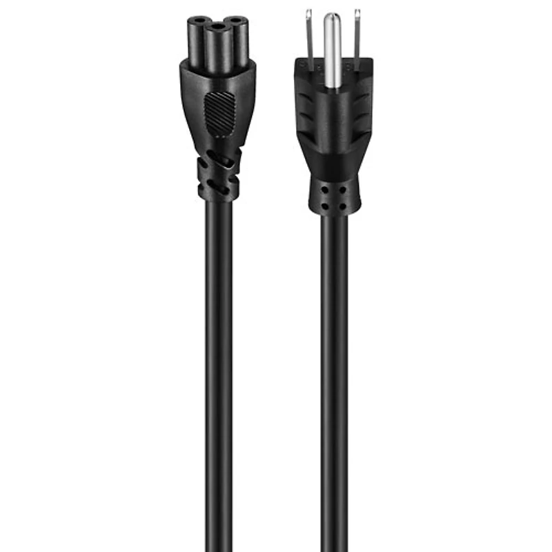 Best Buy Essentials 2m (6 ft.) C5 Clover Leaf Power Cord (BE-HC5PC24-C) - Black