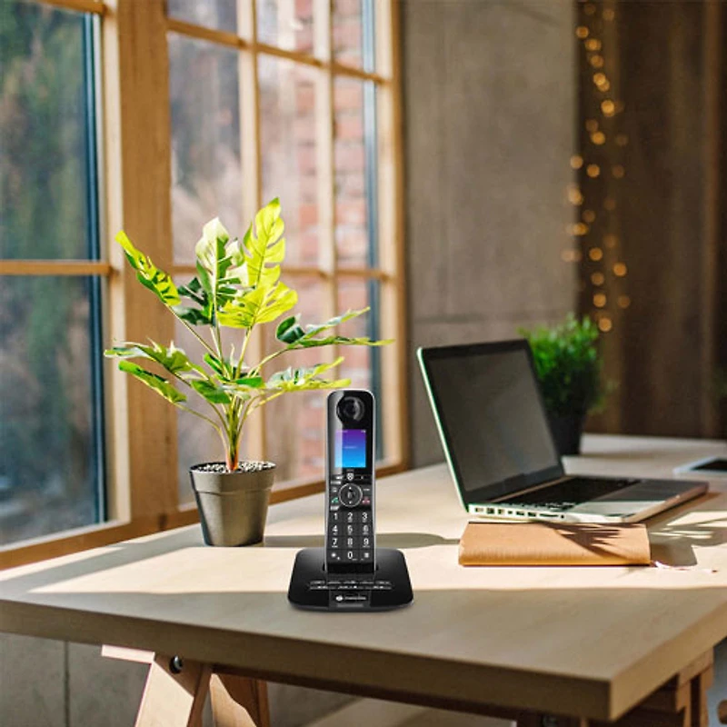 Téléphone sans fil Bluetooth à 1 combiné DECT 6.0 D871 de Motorola - Noir