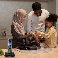 Téléphone sans fil Bluetooth à 1 combiné DECT 6.0 D871 de Motorola - Noir