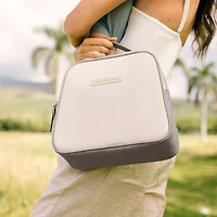 Petunia Picklebottom Tandem Bottle & Lunch Tote - Grey Matte Cable Stitch