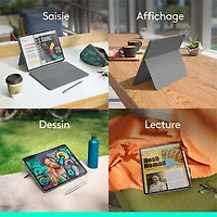 Logitech Combo Touch Keyboard Case with Trackpad for iPad Air 13" (M2 & M3), iPad Air (5th gen) - Oxford Grey - Eng