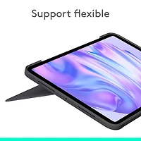 Étui-clavier Combo Touch de Logitech avec pavé pour iPad Pro 11 po (5e gén.) - Graphite - Anglais