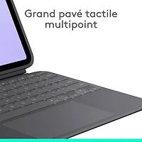 Étui-clavier Combo Touch de Logitech avec pavé pour iPad Pro 11 po (5e gén.) - Graphite - Anglais