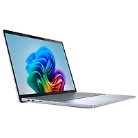 Portable à écran tactile de 14 po Inspiron 14 Plus de Dell avec Copilot+ - Bleu glacier (Snapdragon X Plus/RAM 16 Go/SSD 512 Go)