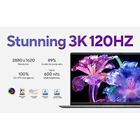 Portable VivoBook S 15 DELO de 15,6 po d'ASUS (Snapdragon X Elite/RAM 32 Go/SSD 1 To) - Argenté