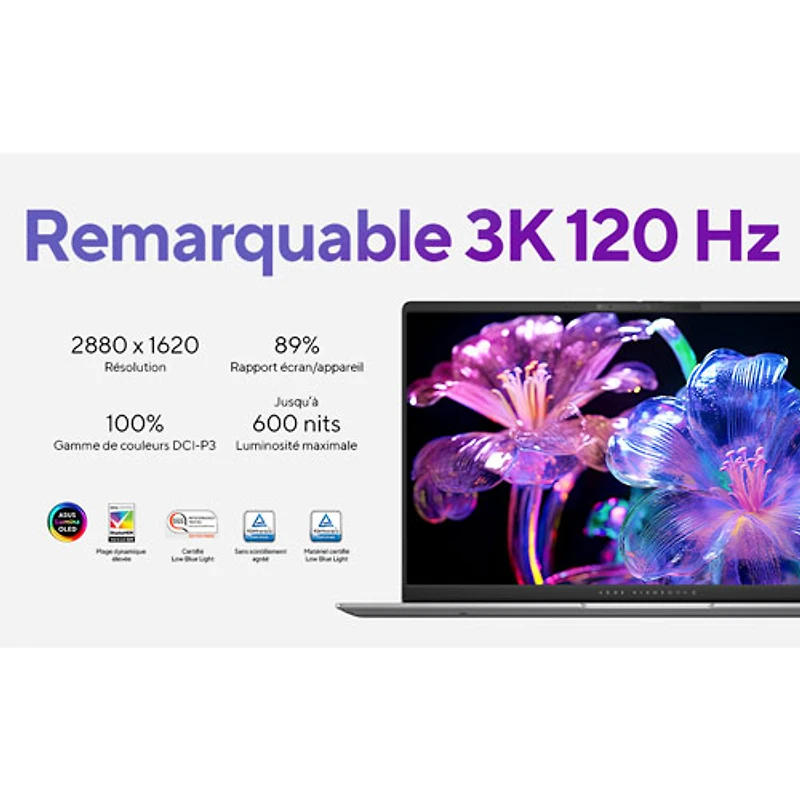 Portable VivoBook S 15 DELO de 15,6 po d'ASUS (Snapdragon X Elite/RAM 32 Go/SSD 1 To) - Argenté