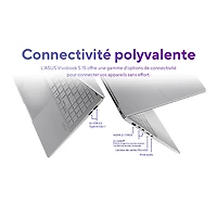 Portable VivoBook S 15 DELO de 15,6 po d'ASUS (Snapdragon X Elite/RAM 32 Go/SSD 1 To) - Argenté