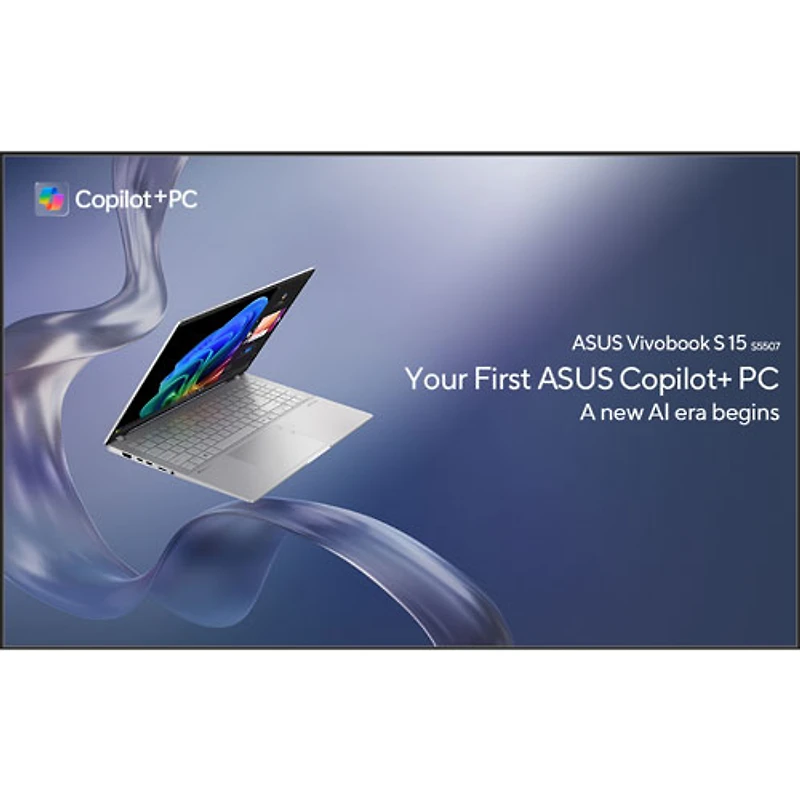 Portable VivoBook S 15 DELO de 15,6 po d'ASUS (Snapdragon X Elite/RAM 32 Go/SSD 1 To) - Argenté