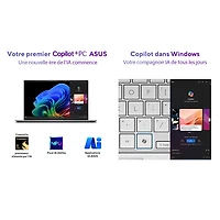 Portable VivoBook S 15 DELO de 15,6 po d'ASUS (Snapdragon X Elite/RAM 32 Go/SSD 1 To) - Argenté