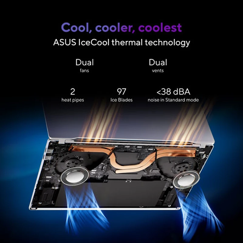 Portable VivoBook S 15 Copilot+ PC DELO de 15,6 po d'ASUS (Snapdragon X Plus/RAM 16 Go/SSD 512 Go)