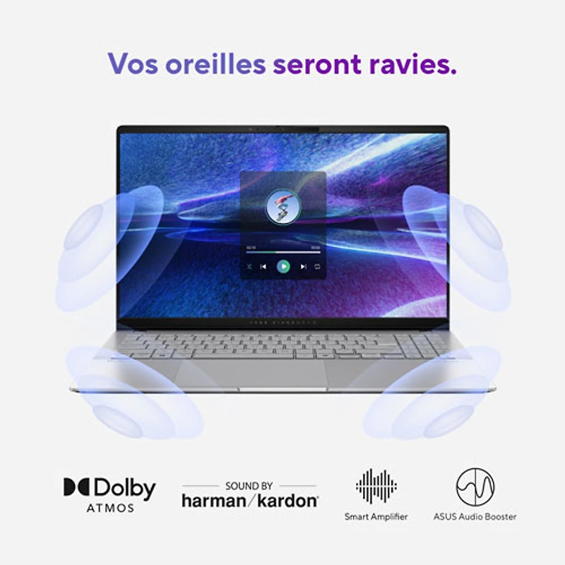 Portable VivoBook S 15 Copilot+ PC DELO de 15,6 po d'ASUS (Snapdragon X Plus/RAM 16 Go/SSD 512 Go)