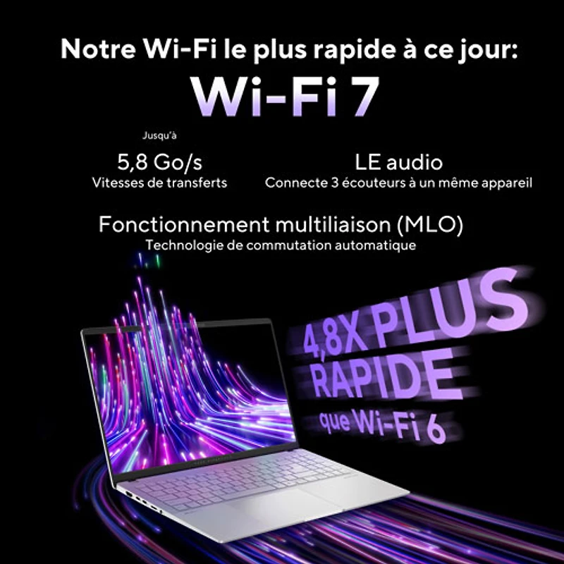 Portable VivoBook S 15 Copilot+ PC DELO de 15,6 po d'ASUS (Snapdragon X Plus/RAM 16 Go/SSD 512 Go)