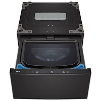 Boîte ouverte - Laveuse sur socle 1 pi³ 27 po Sidekick de LG (WD300CB) - Acier noir - Parfait état