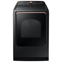 Open Box - Samsung 7.4 Cu. Ft. Electric Steam Dryer (DVE54CG7550VAC) - Black - Scratch & Dent