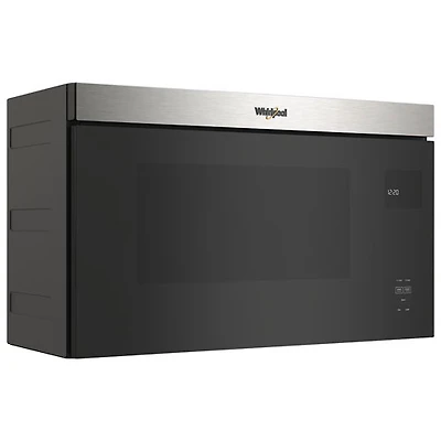 Open Box - Whirlpool Over-The-Range Turntable-Free Flush-Mount Microwave - 1.1 Cu. Ft.- Scratch & Dent