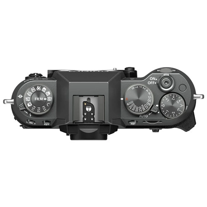 Appareil photo sans miroir X-T50 de Fujifilm avec objectif 15-45 mm - Argenté anthracite