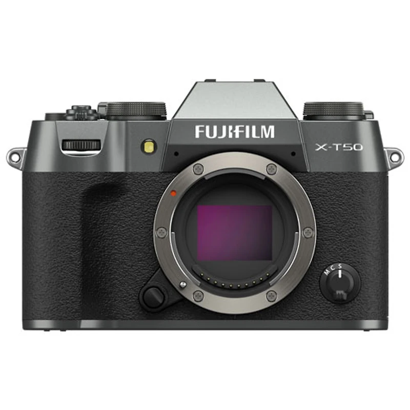 Appareil photo sans miroir X-T50 de Fujifilm avec objectif 15-45 mm - Argenté anthracite