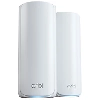 NETGEAR Orbi 11Gbps Whole Home Mesh WiFi 7 Tri-band 770 Series System (RBE772-100CNS) - 2 Pack