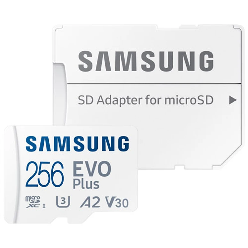 Carte mémoire microSD 160 Mo/s 256 Go EVO Plus de Samsung