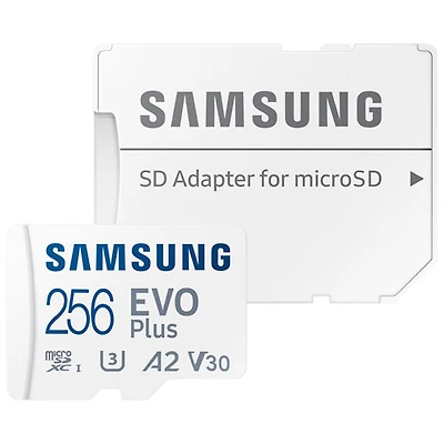 Carte mémoire microSD 160 Mo/s 256 Go EVO Plus de Samsung