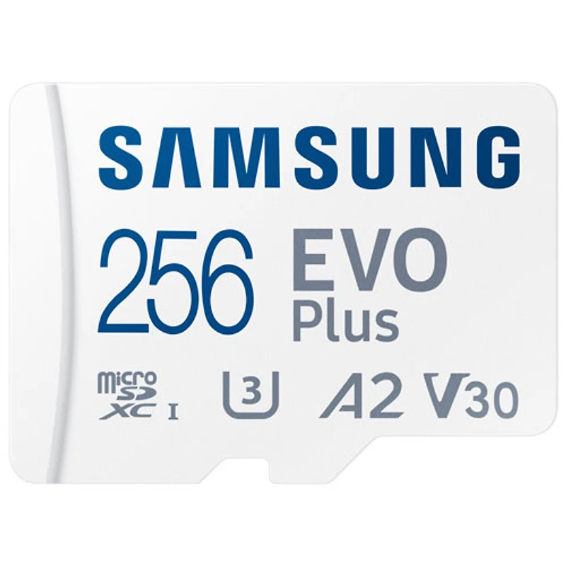 Carte mémoire microSD 160 Mo/s 256 Go EVO Plus de Samsung