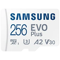 Carte mémoire microSD 160 Mo/s 256 Go EVO Plus de Samsung