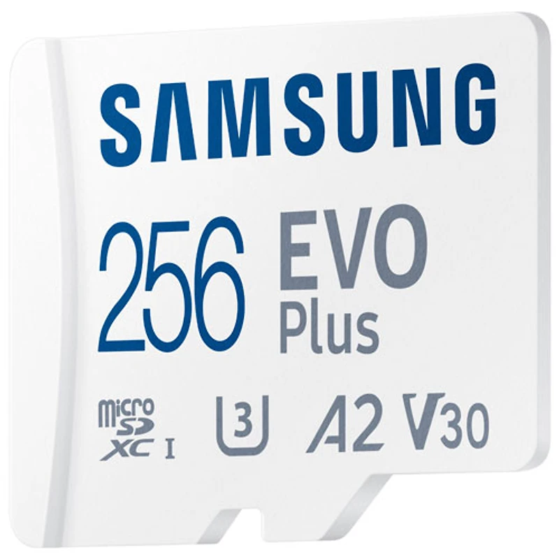 Carte mémoire microSD 160 Mo/s 256 Go EVO Plus de Samsung