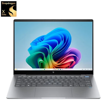 Portable OmniBook X Copilot+ PC à écran tactile de 14 po de HP (Snapdragon X Elite/RAM 16 Go/SSD 1 To)