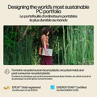 Portable OmniBook X Copilot+ PC à écran tactile de 14 po de HP (Snapdragon X Elite/RAM 16 Go/SSD 1 To)