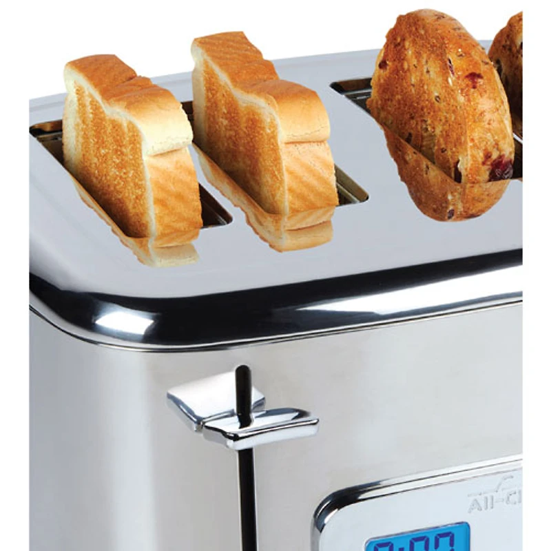 Grille-pain numérique d'All-Clad - 4 fentes - Argenté