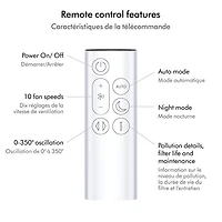 Ventilateur-purificateur Cool Gen1 TP10 de Dyson avec filtre HEPA - Blanc