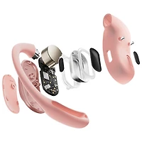 Écouteurs ouverts 100 % sans fil OpenFit Air de Shokz - Rose