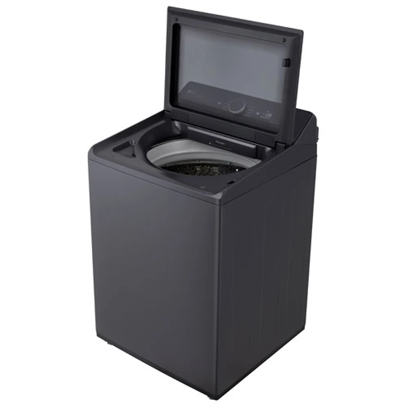 Laveuse à chargement par le haut haute efficacité de 6,1 pi³ de LG (WT8405CB) - Noir mat