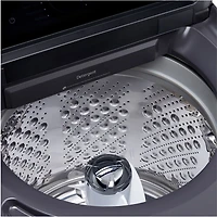 Laveuse à chargement par le haut haute efficacité de 6,1 pi³ de LG (WT8405CB) - Noir mat