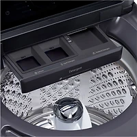 Laveuse à chargement par le haut haute efficacité de 6,1 pi³ de LG (WT8405CB) - Noir mat