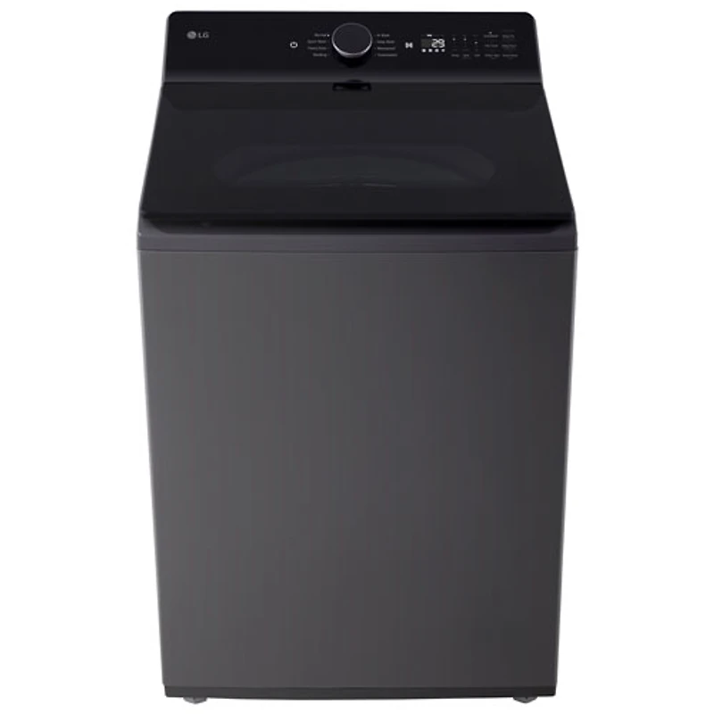 Laveuse à chargement par le haut haute efficacité de 6,1 pi³ de LG (WT8405CB) - Noir mat