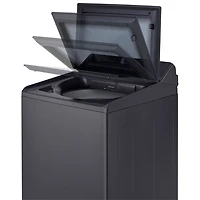 Laveuse à chargement par le haut haute efficacité de 6,1 pi³ de LG (WT8405CB) - Noir mat