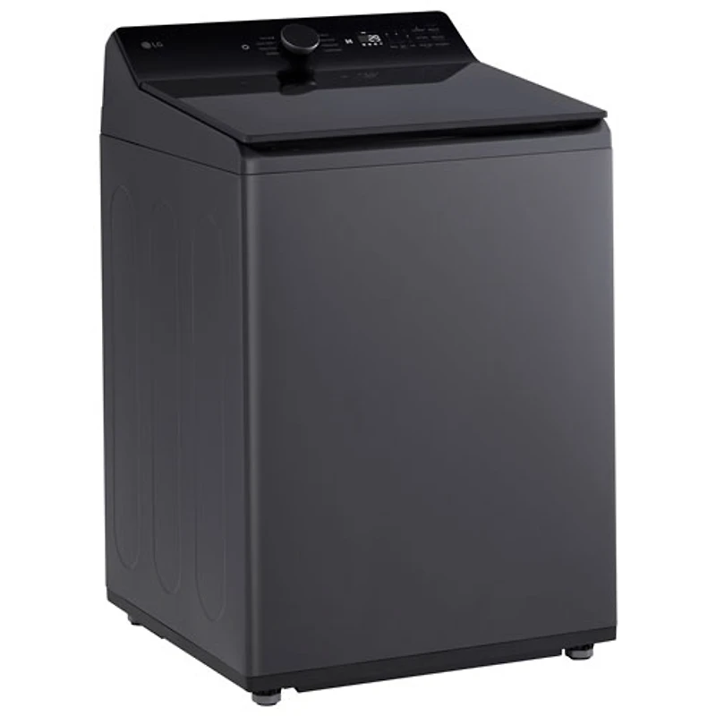 Laveuse à chargement par le haut haute efficacité de 6,1 pi³ de LG (WT8405CB) - Noir mat