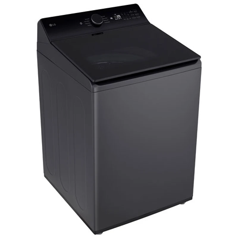 Laveuse à chargement par le haut haute efficacité de 6,1 pi³ de LG (WT8405CB) - Noir mat