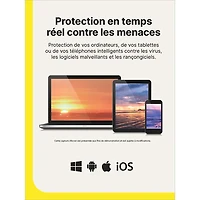 Norton 360 Platinum (PC/Mac/iOS/Android) - 20 appareils - Stockage infonuagique de 100 Go - 1 an - Téléchargement numérique