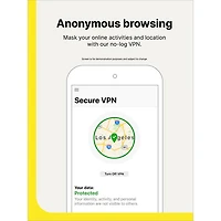 Norton Secure VPN (PC/Mac/iOS/Android) - 1 appareil - 1 an - Téléchargement numérique