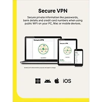 Norton Secure VPN (PC/Mac/iOS/Android) - 5 appareils - 1 an - Téléchargement numérique