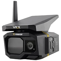 Caméra de surveillance IP d'extérieur HD intégrale 1080p 4G-LTE hors réseau solaire VKX de Vosker - Noir