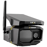 Caméra de surveillance IP d'extérieur HD intégrale 1080p 4G-LTE hors réseau solaire VKX de Vosker - Noir