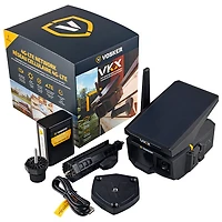 Caméra de surveillance IP d'extérieur HD intégrale 1080p 4G-LTE hors réseau solaire VKX de Vosker - Noir